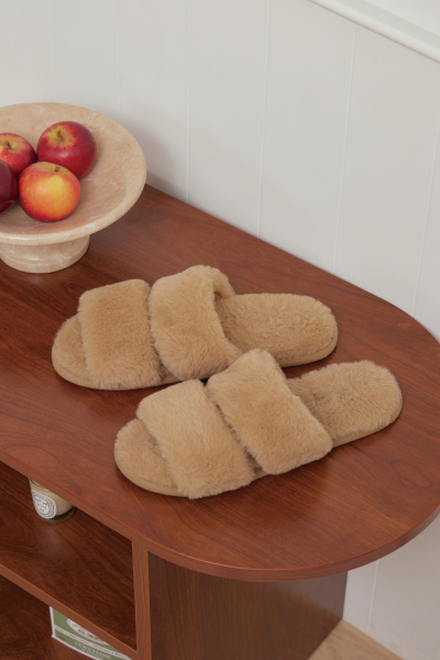 保暖刷毛居家拖鞋