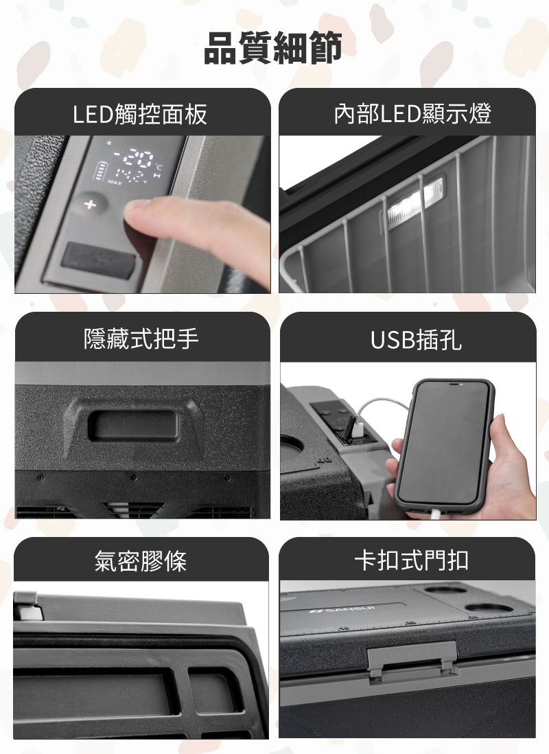 LED觸控面板 USB插孔 卡扣式門把