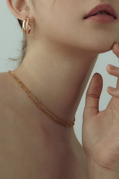 三層小圓珠頸鍊