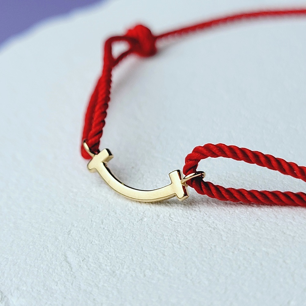 【me.luxe】K18微笑紅繩手鍊