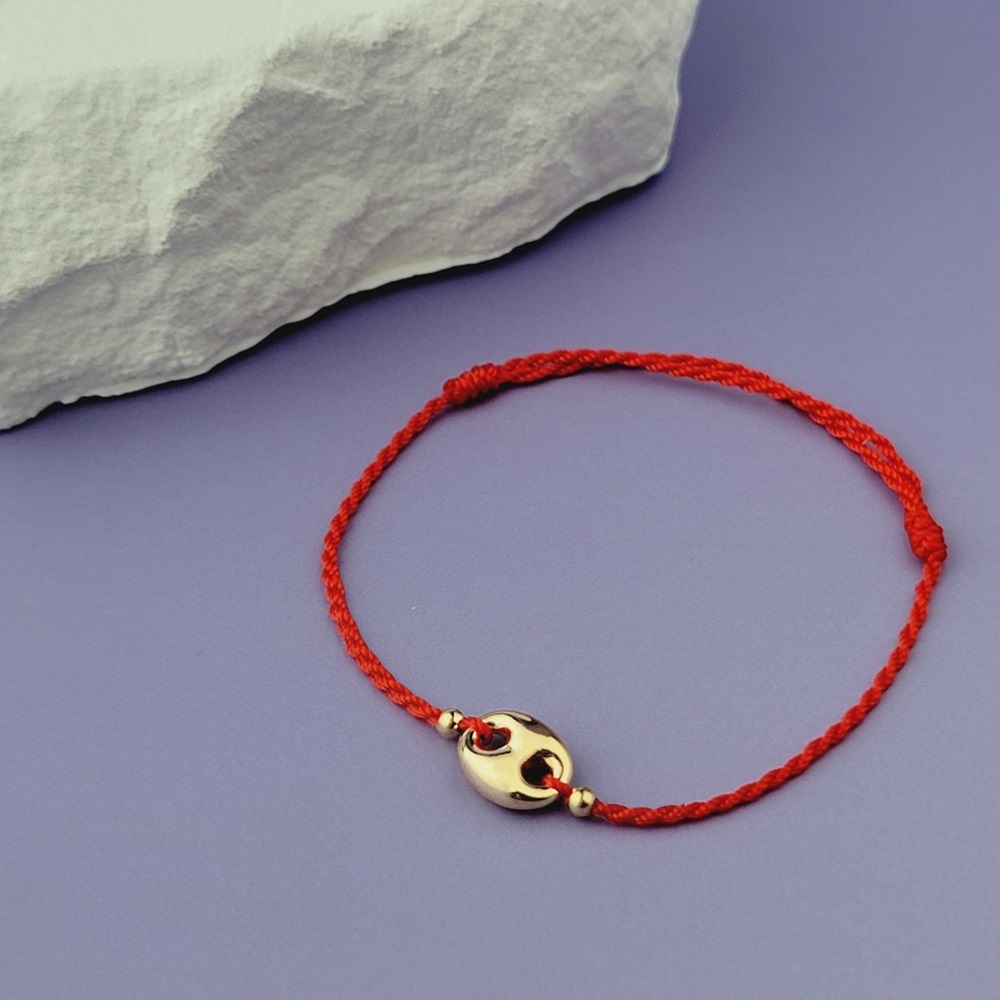 【me.luxe】K18金日紅繩手鍊