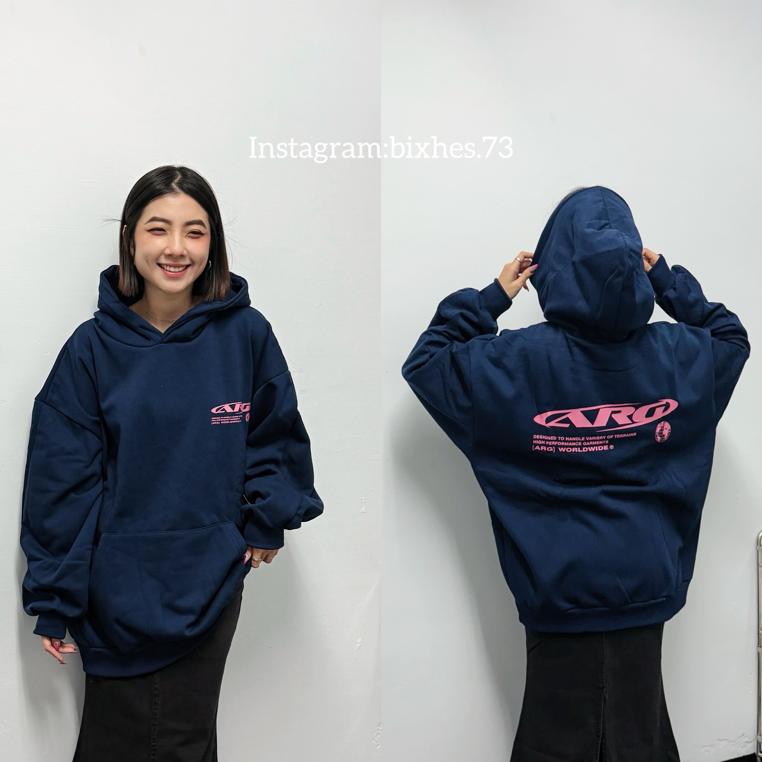 ARG超寬鬆刷毛帽T(B00113)