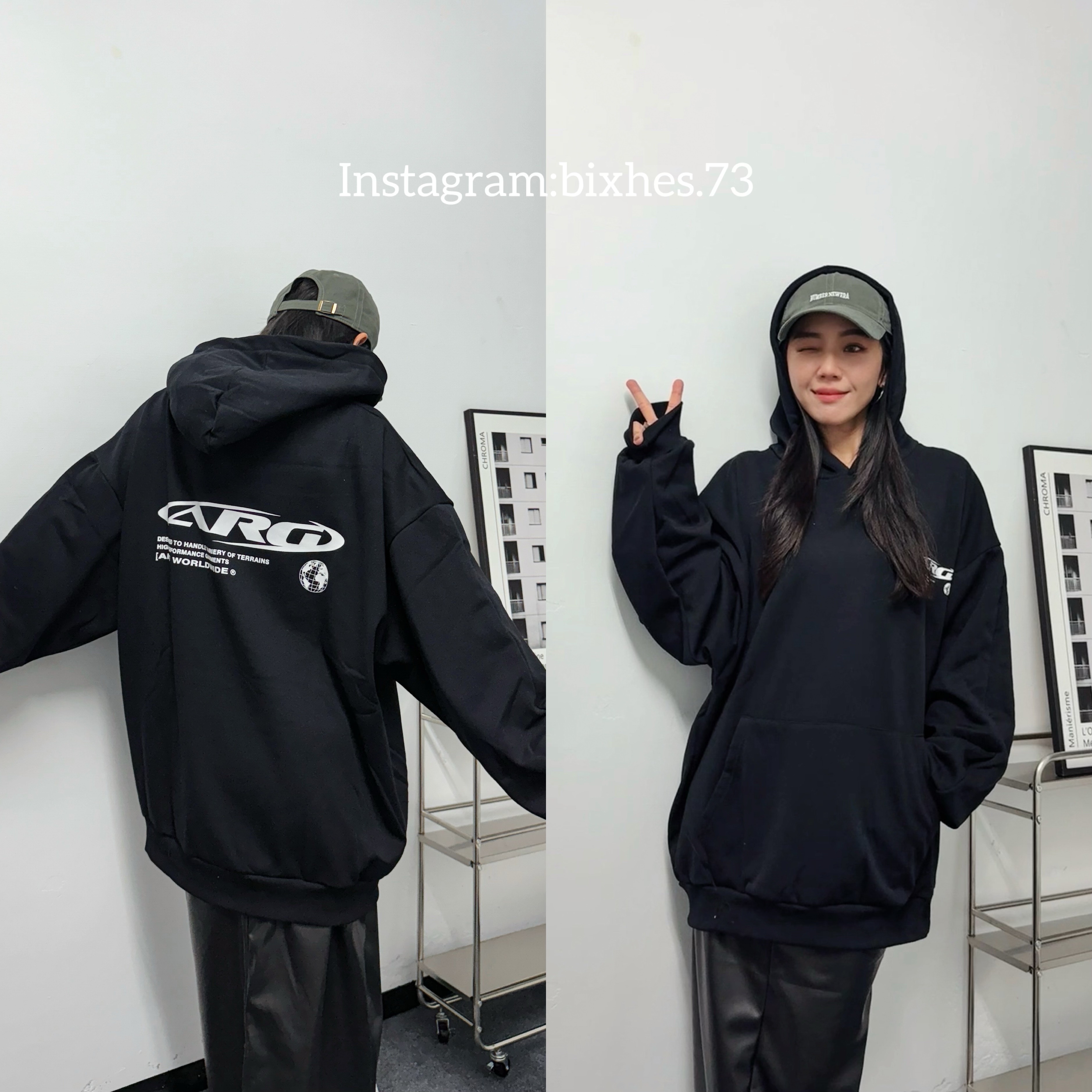 ARG超寬鬆刷毛帽T(B00113)