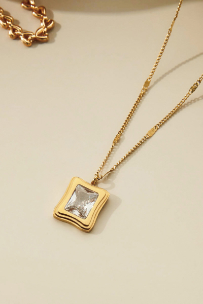 閃耀鋯石吊墜細鍊