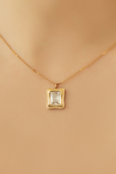 閃耀鋯石吊墜細鍊