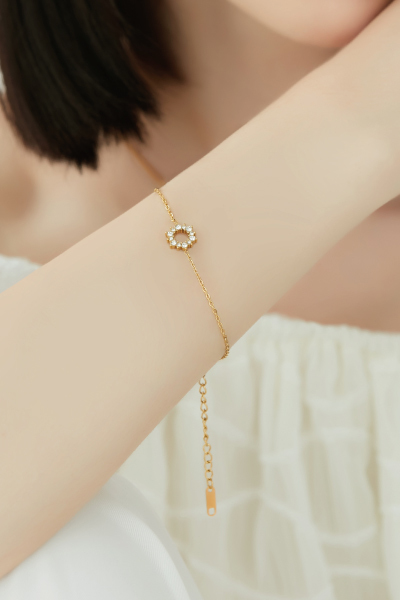 細緻鋯石環繞手鍊