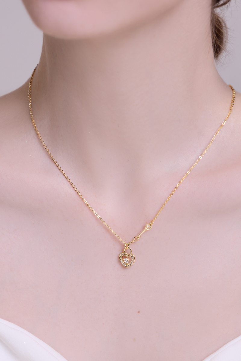 愛之鑰鋯石項鍊