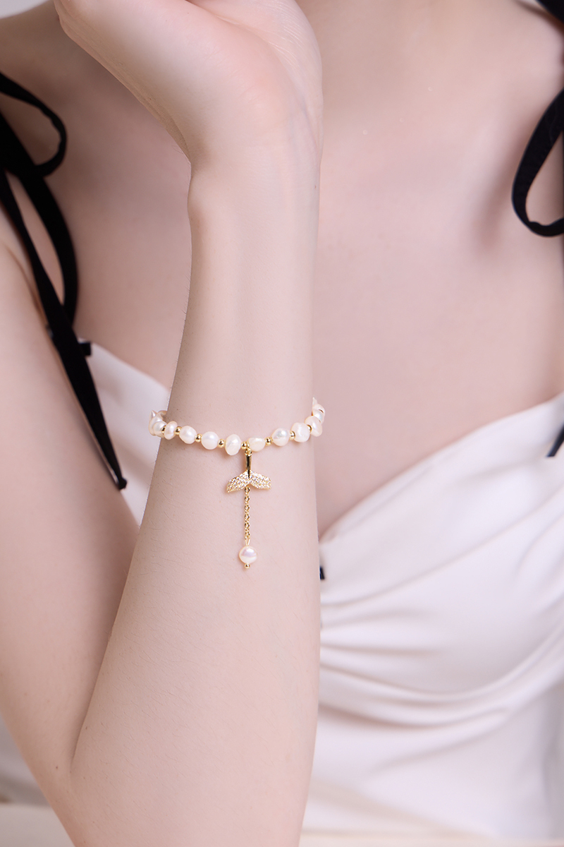 淡水珍珠人魚尾巴手鍊