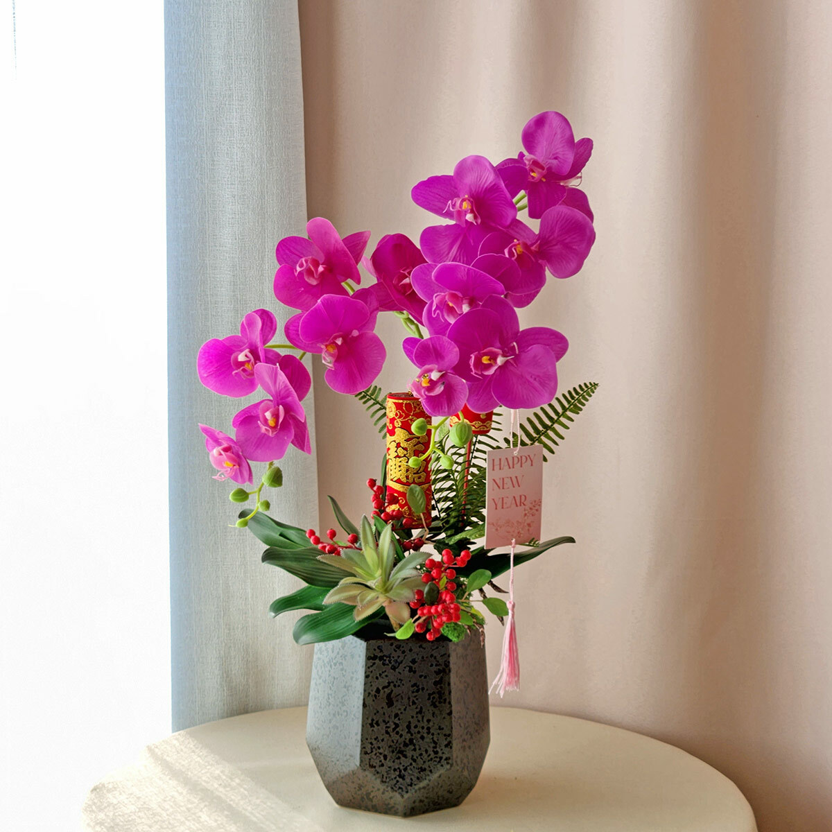【官網限定款】T16｜仿真蘭花盆栽｜新年盆花/春節佈置