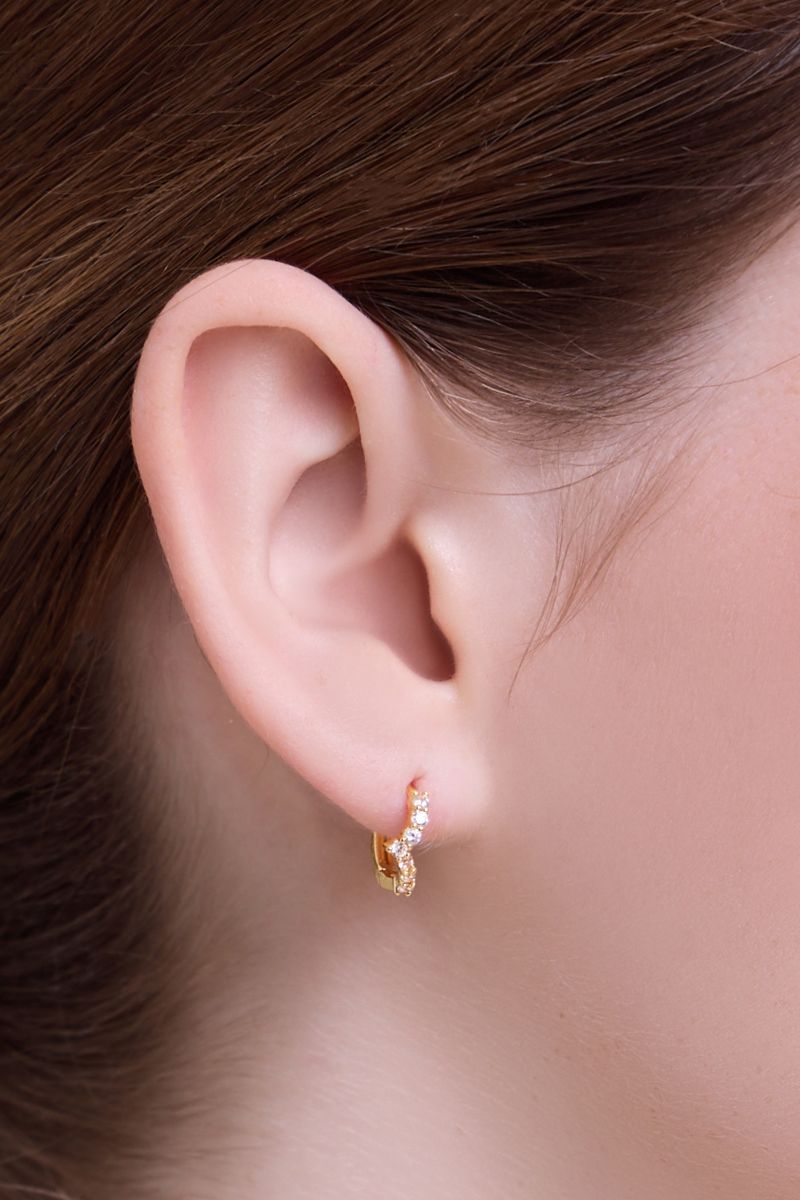 簡約日常不對稱。銀針耳環