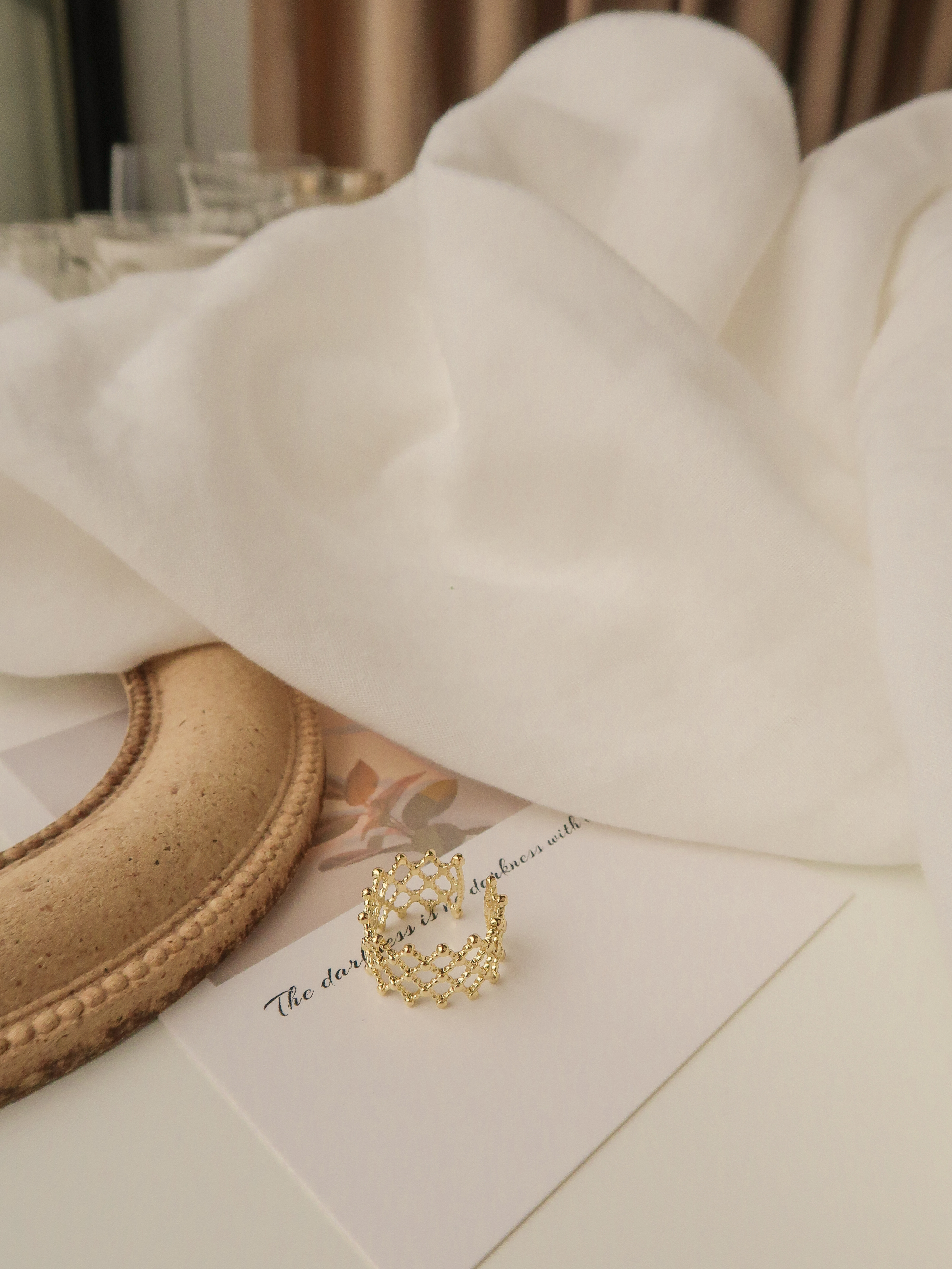 歐美菱格可調式戒指