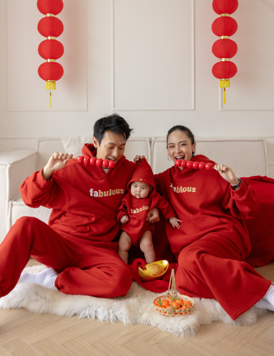 好運Fabulous厚磅帽Ｔ（紅色/3尺寸）