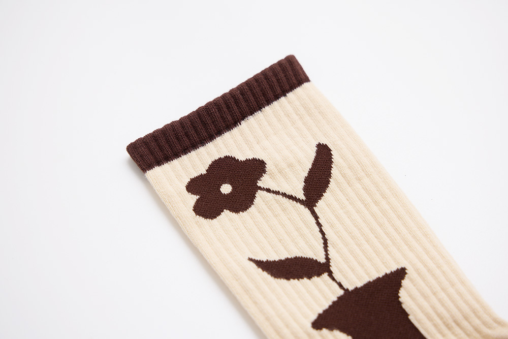 Hai'an Road Flower Split-toe Socks