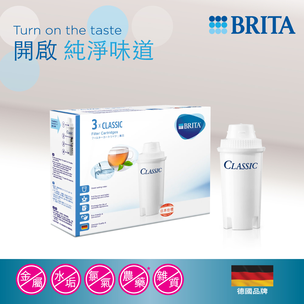 德國品牌BRITA 3件裝 Classic濾芯 -0016