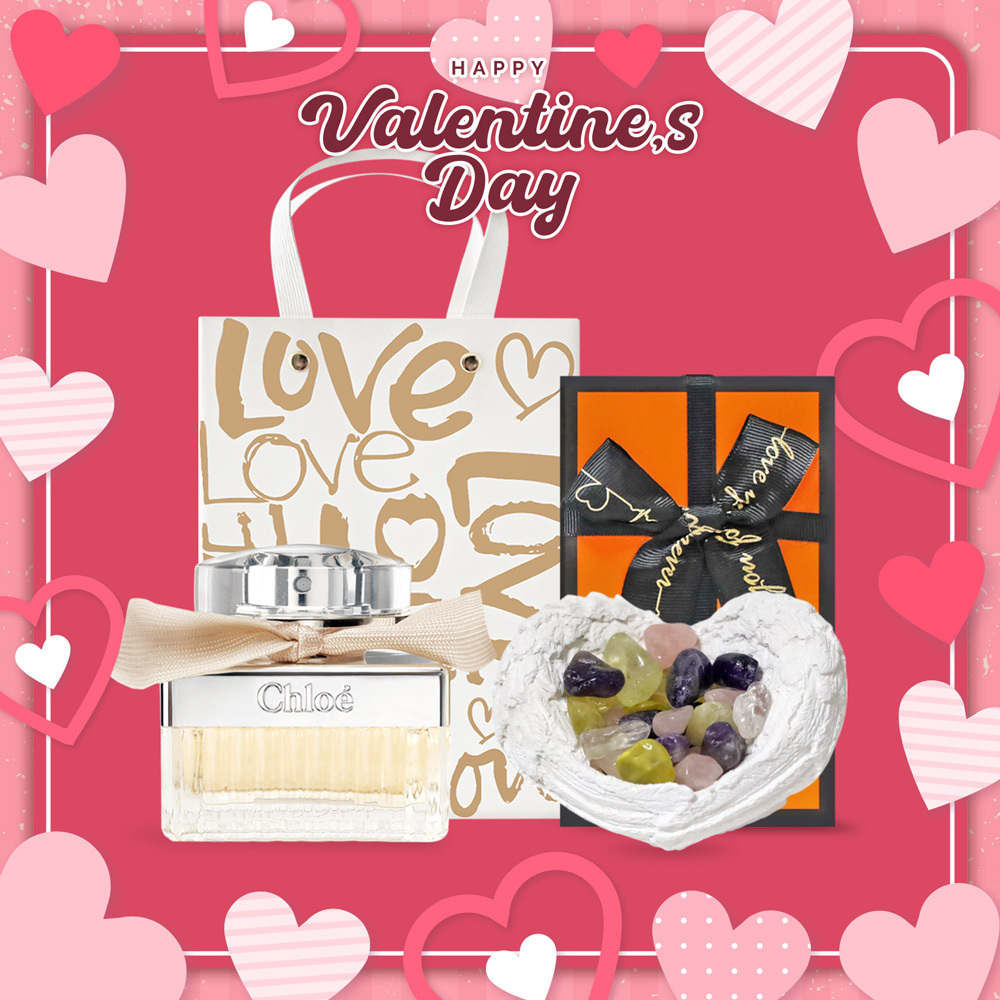 Chloe' 情人節天使之翼香水祝福禮盒組(30ml+晶石擴香石+精美禮袋)-多款