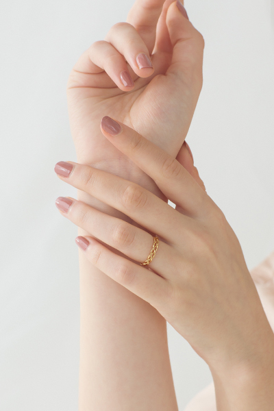 編織感鏤空造型戒指