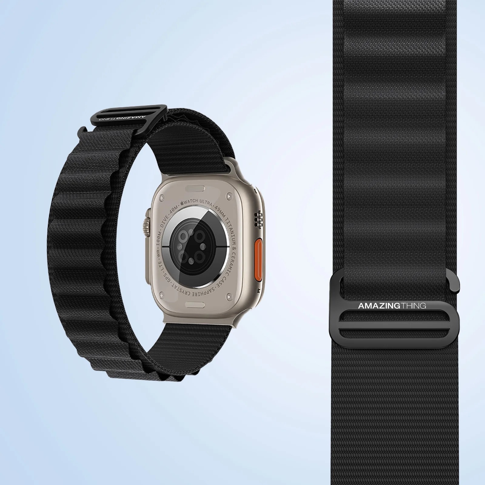 運動金屬回環錶帶