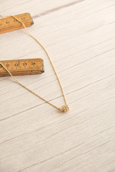 輕奢感圓珠亮鑽項鍊