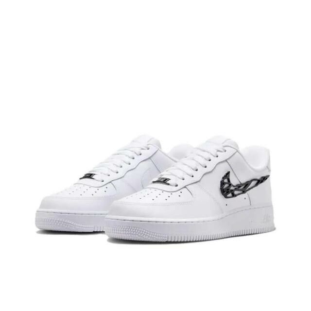 【Luxury】NIKE Air fоrсе 1 Low Molten Metal 液態黑 IF1686-101 液態溶解黑勾 運動鞋 休閒鞋 女鞋