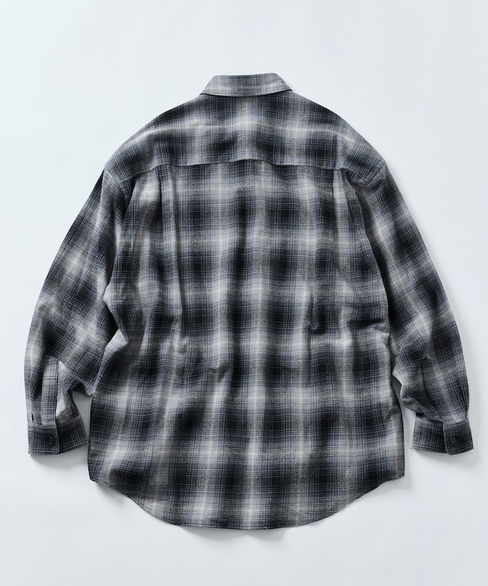 2024AW FREAK'S STORE 日本限定 Relax Fit 常規領 寬鬆 格紋 法蘭絨襯衫 現貨 1201248900268