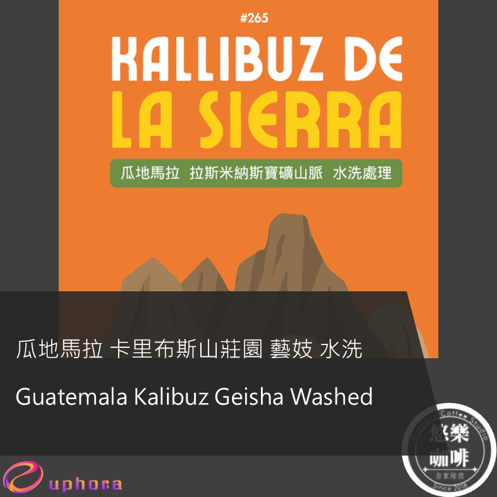 瓜地馬拉 卡里布斯山莊園 藝妓 水洗