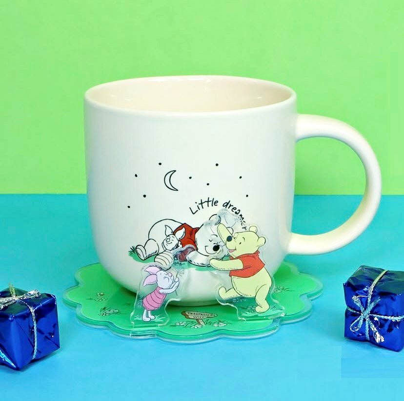 迪士尼小熊維尼 - 陶瓷杯連3D杯墊套裝