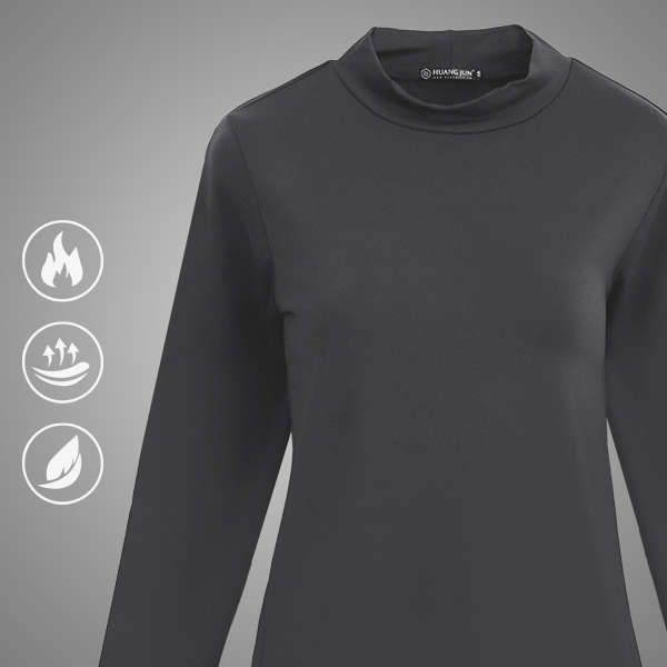 【立領】遠紅外線蓄光發熱衣2.0 - 深灰