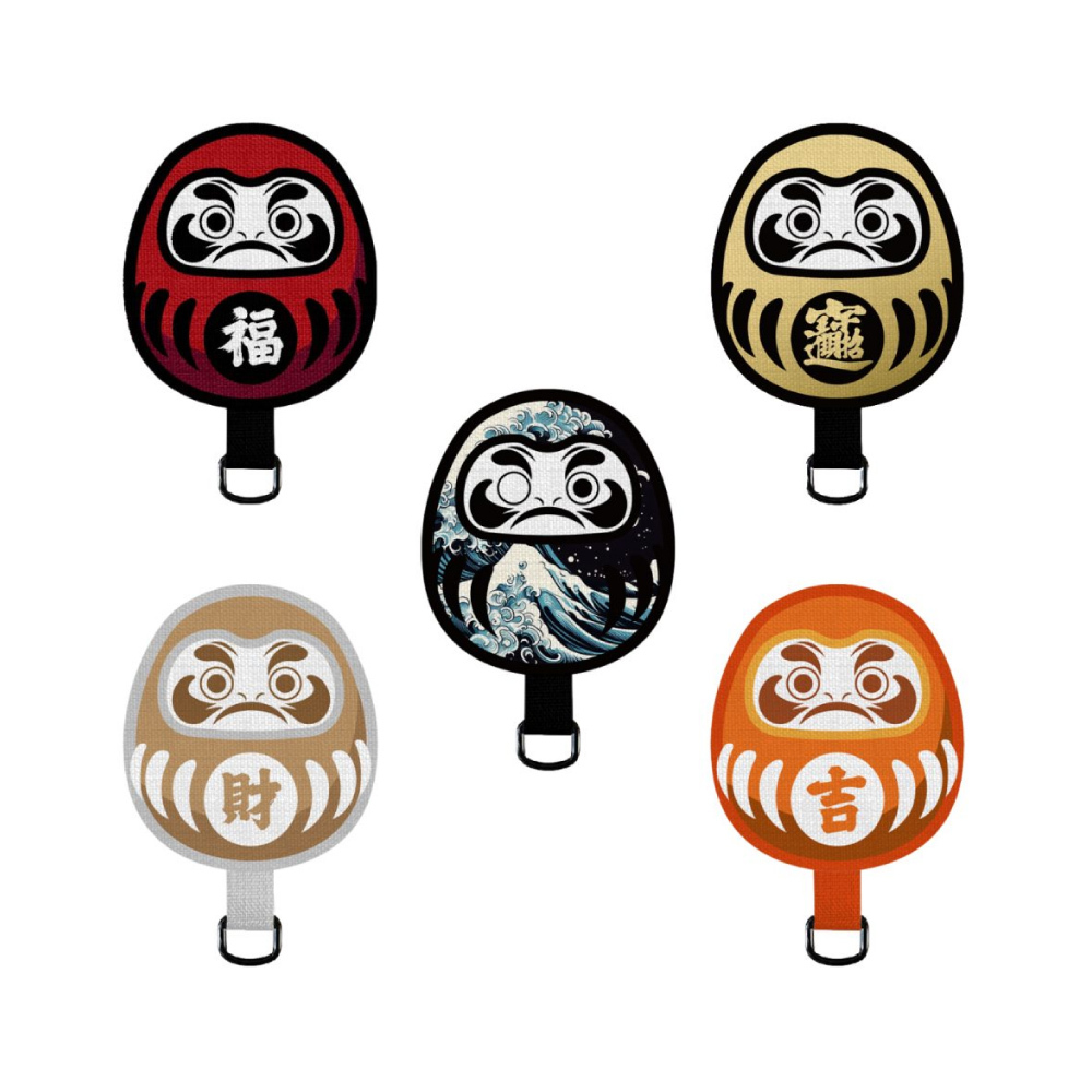 【Koios】獨家設計師款手機掛繩墊片-達摩不倒翁