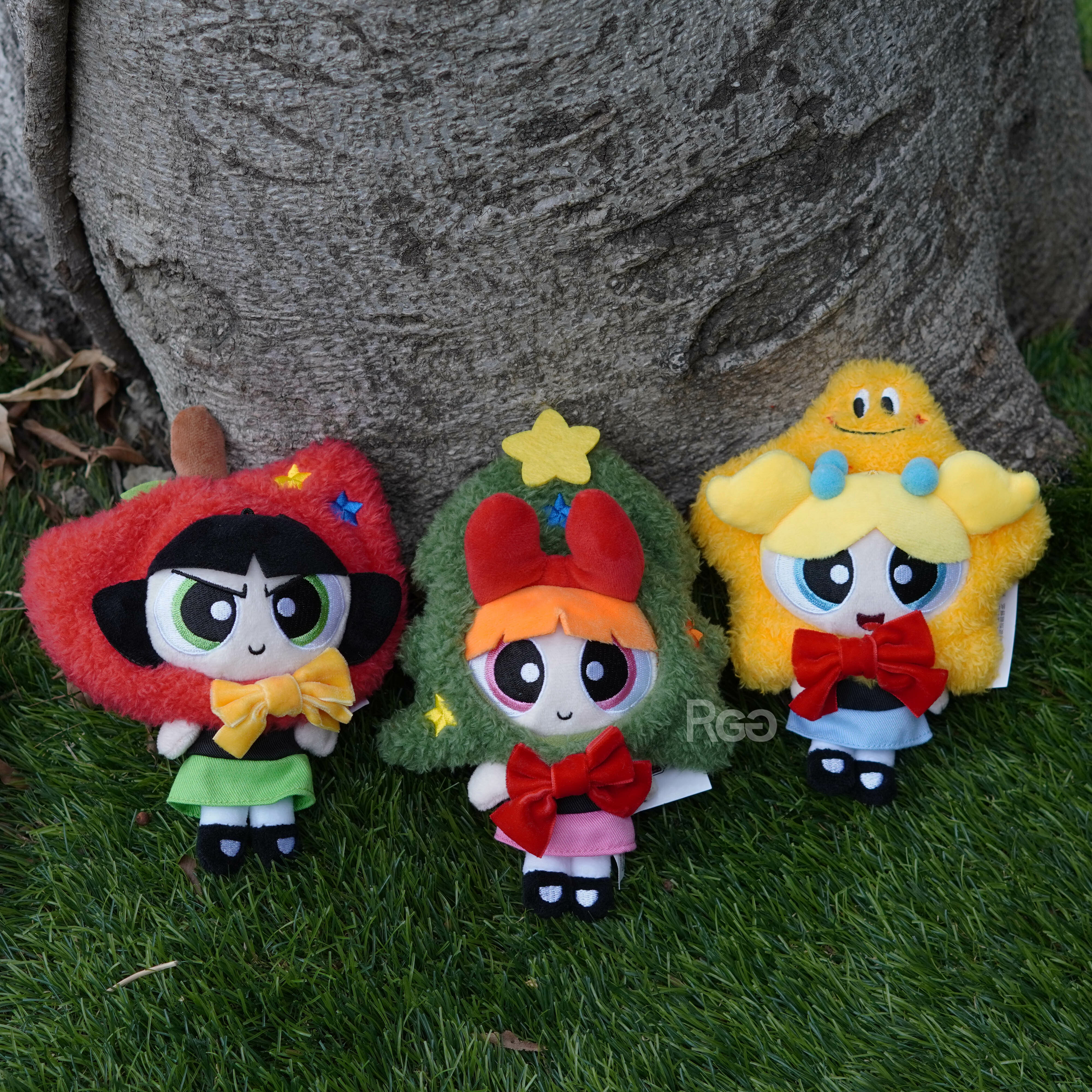 飛天小女警聖誕毛絨吊飾探頭模樣