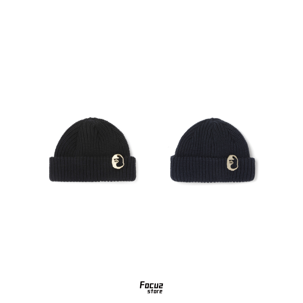 【Focus Store】預購 MR. BATHING APE Marine beanie 金屬標誌毛帽 兩色