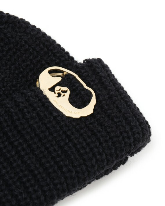 【Focus Store】預購 MR. BATHING APE Marine beanie 金屬標誌毛帽 兩色