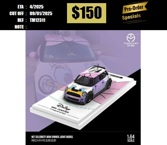PO-$150 * TIME MICRO * 1:64 MINI COOPER DAISY [OD31/12]