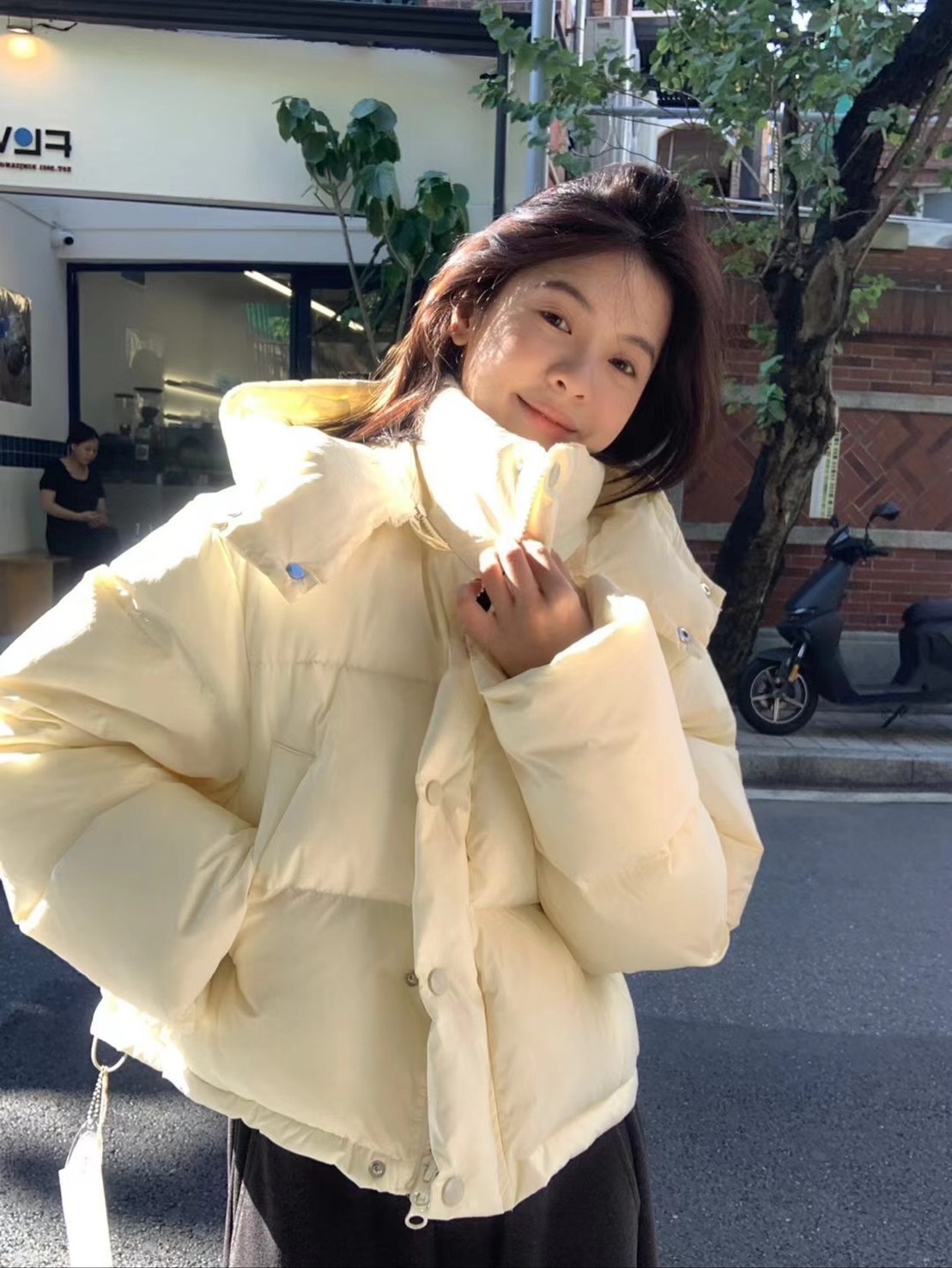 (GOAL) 女孩限定 短版連帽麵包外套 371