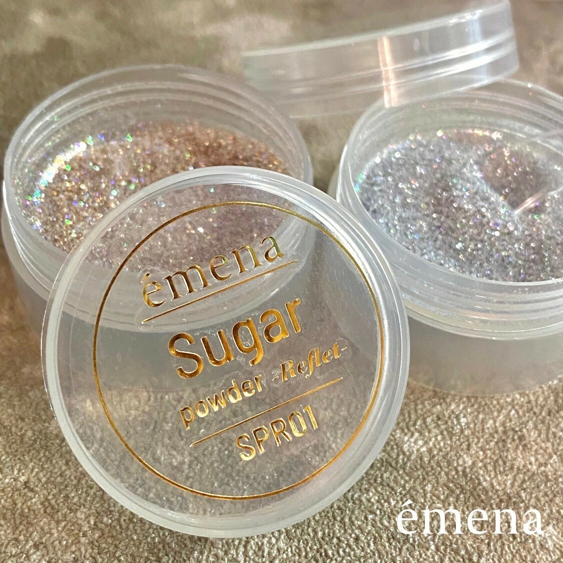 émena Sugar powder 閃光砂糖粉 幻彩銀色/幻彩粉色 2色選擇 (2g x1)
