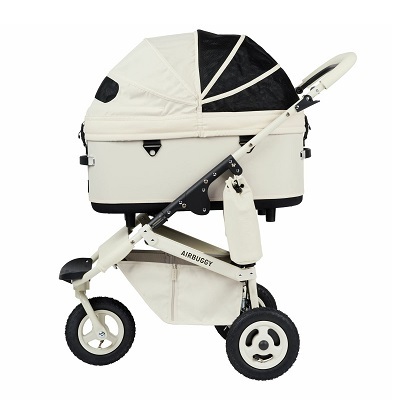 日本AirBuggy Dome3 Premier Large 高級寵物手推車 20kg - IVORY WHITE