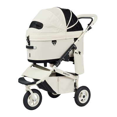日本AirBuggy Dome3 Premier Large 高級寵物手推車 20kg - IVORY WHITE