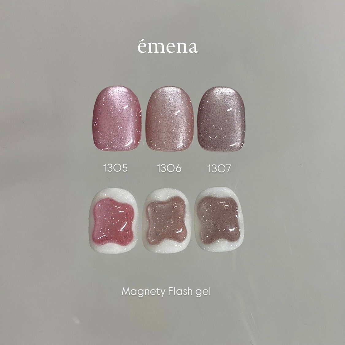 émena -Magnety Flash gel - 閃鑽貓眼凝膠 1305~1309 (可單選或套裝)