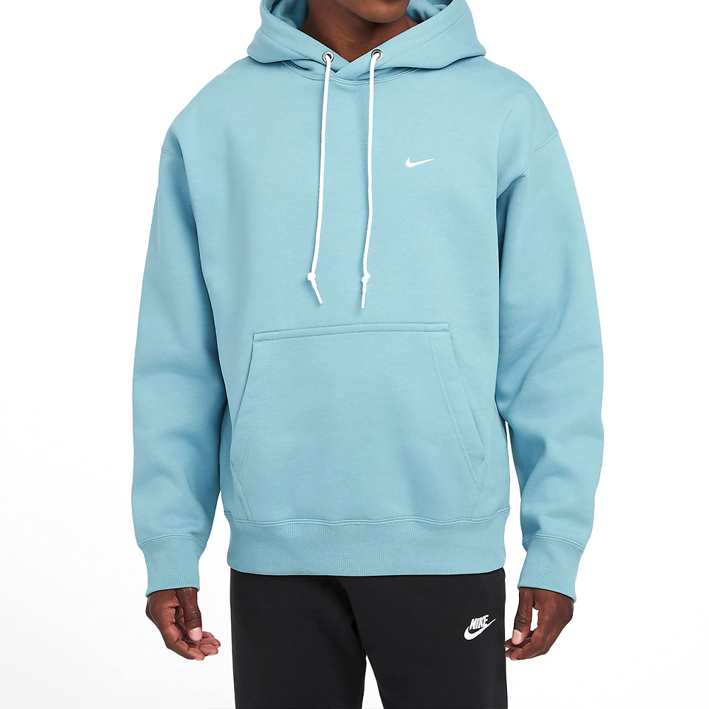 Nike Solo SWSH FLC PO Hoodie 男款 藍色 落肩 寬鬆 抽繩 連帽 長袖 DX1355-464