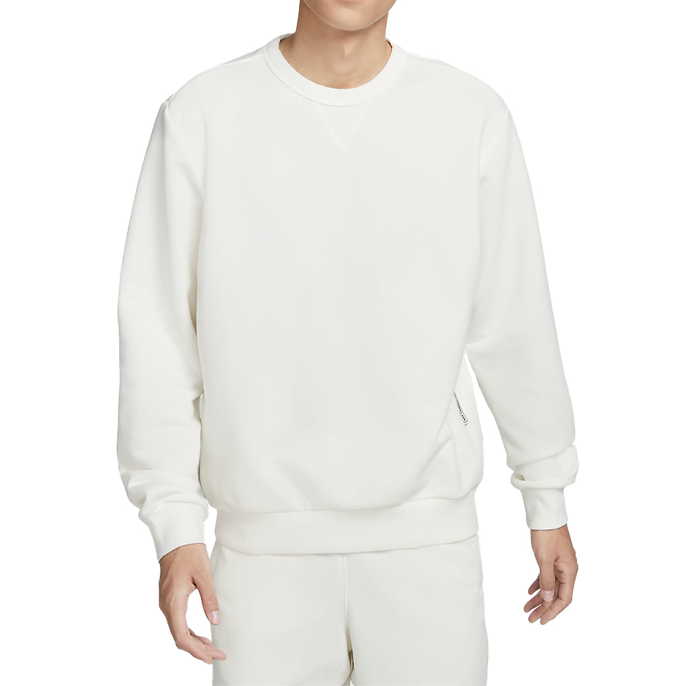 Nike SI Crew 男款 米色 運動 休閒 圓領 刺繡Logo 口袋 拉鍊 上衣 長袖 FZ0221-133