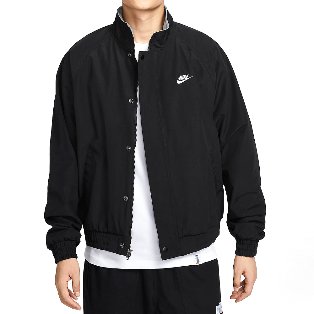Nike Club Futura JKT 男款 黑色 鋪棉 休閒 寬鬆 運動 保暖 夾克 外套 FZ0657-010