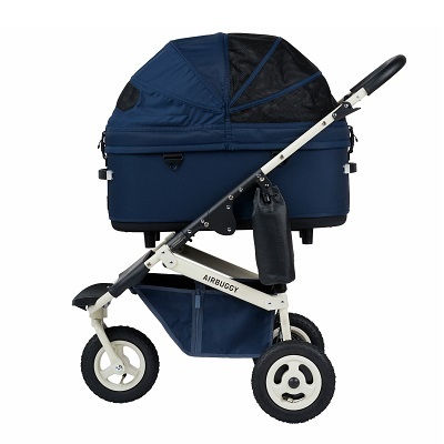 日本AirBuggy Dome3 Premier Large 高級寵物手推車 20kg - NAVY BLUE
