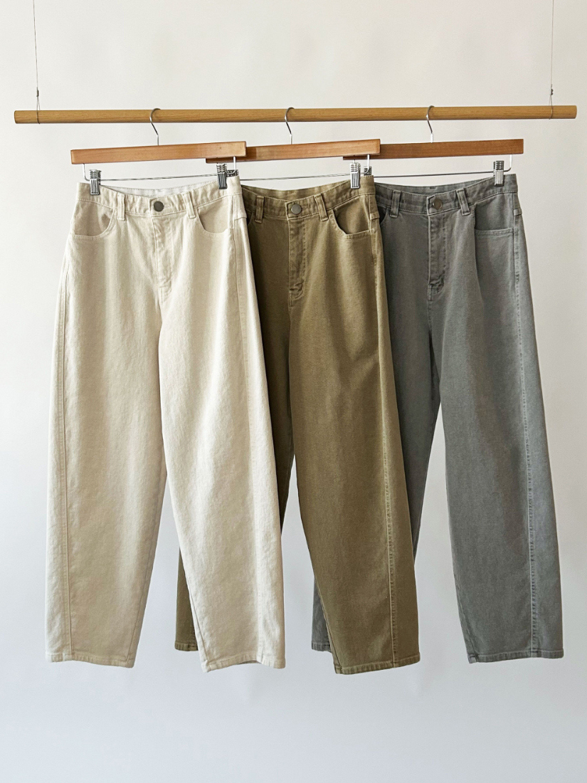 [現貨]  Elvira 刷毛休閒牛仔褲 [ 3色 / S ]