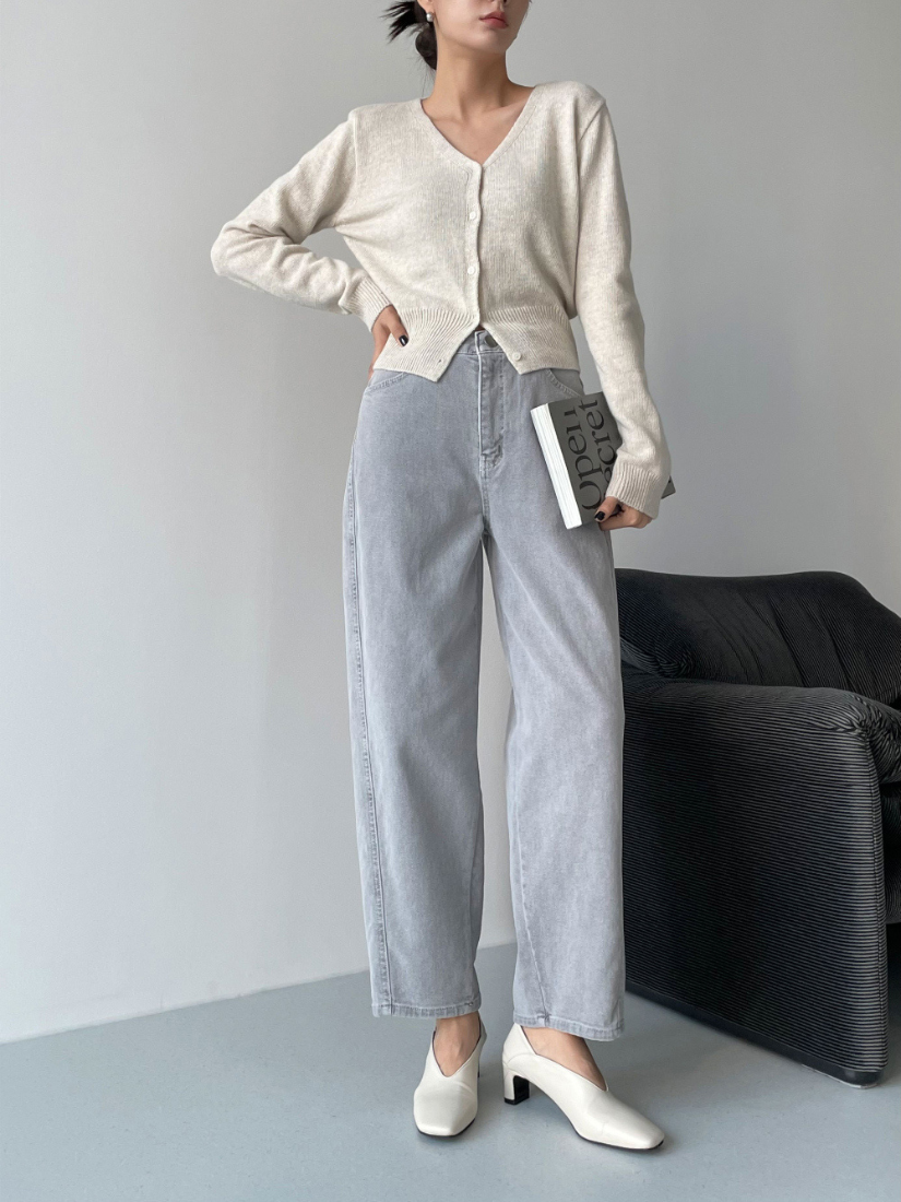 [現貨]  Elvira 刷毛休閒牛仔褲 [ 3色 / S ]