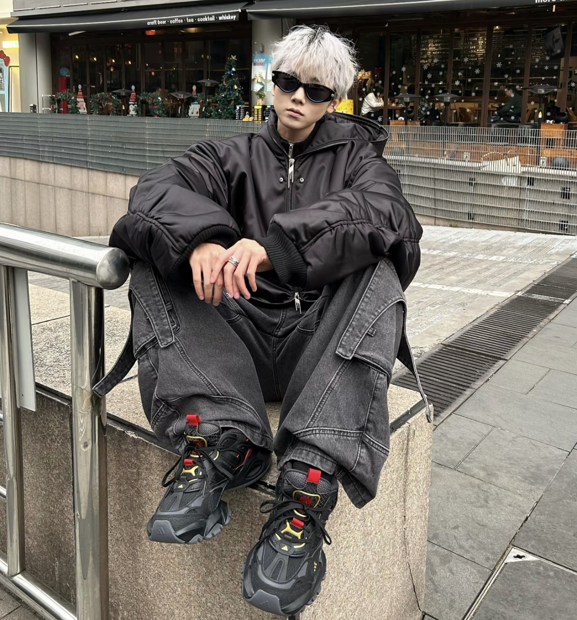 NICEDAY 代購 Adidas XLG Runner Deluxe 蛇年 黑紅 老爹鞋 男女尺寸 JQ2974