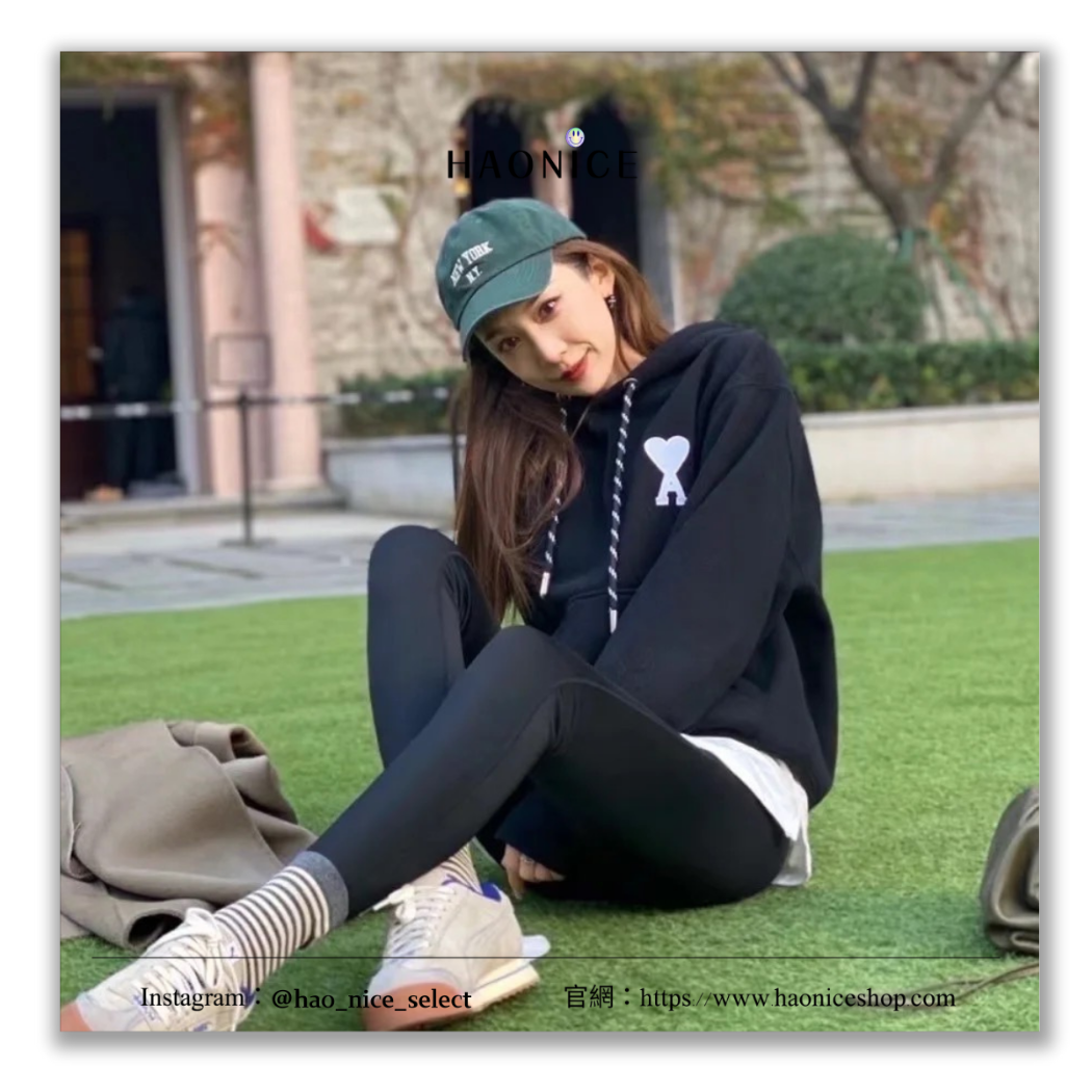 【HAO NICE】限量銀標100%正品 AMI 法國精品🇫🇷條紋抽繩連帽長袖 帽T