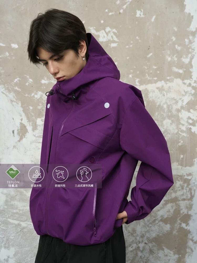 ENshadower隱蔽者 Teflon三防機能立體口袋連帽戶外衝鋒夾克