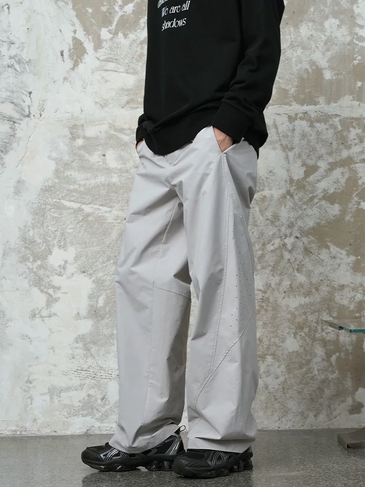 ENshadower隱蔽者 雷射沖孔透氣戶外休閒褲輕薄輪廓直筒褲