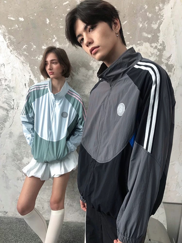 ENshadower隱蔽者 立體徽章復古拼接撞色立領外套