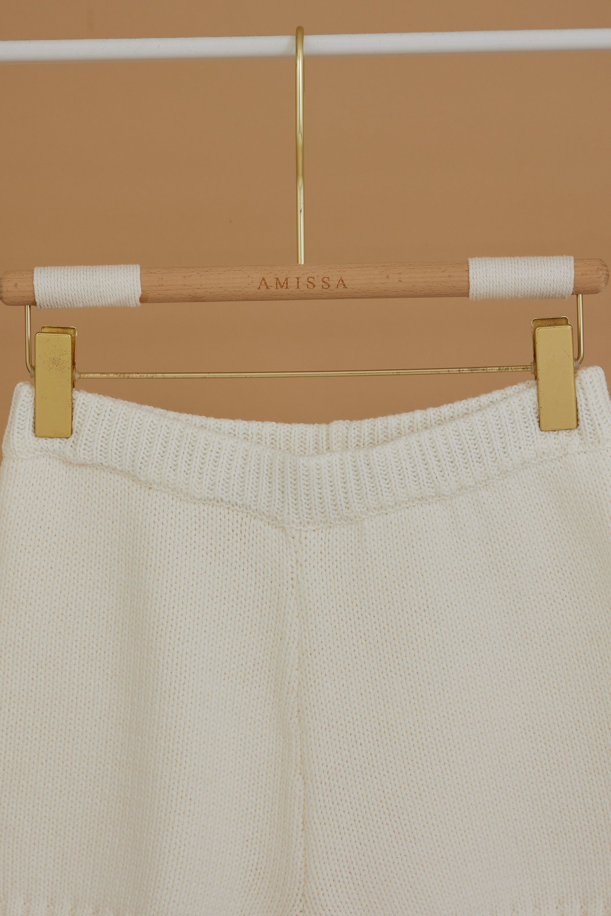 百搭針織短褲_AMISSA（白）