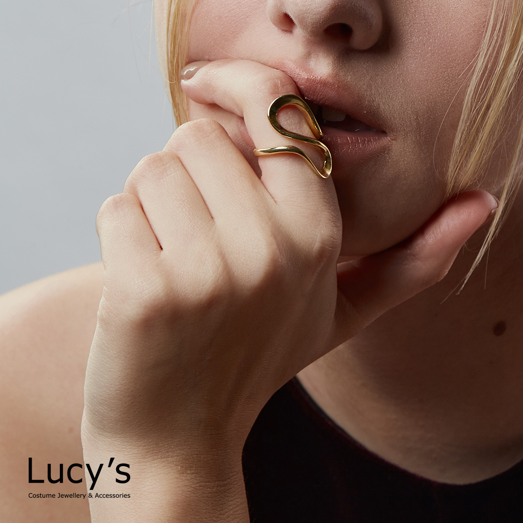 時尚線條 開口戒 (121712)